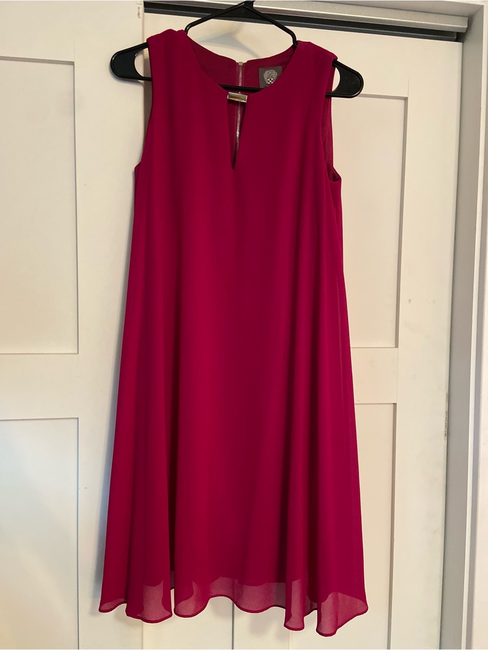 Vince Camuto Sleeveless Fuchsia Shift Dress